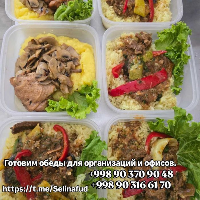 Комплексные обеды с доставкой в Ташкенте OOO SELINA FOOD