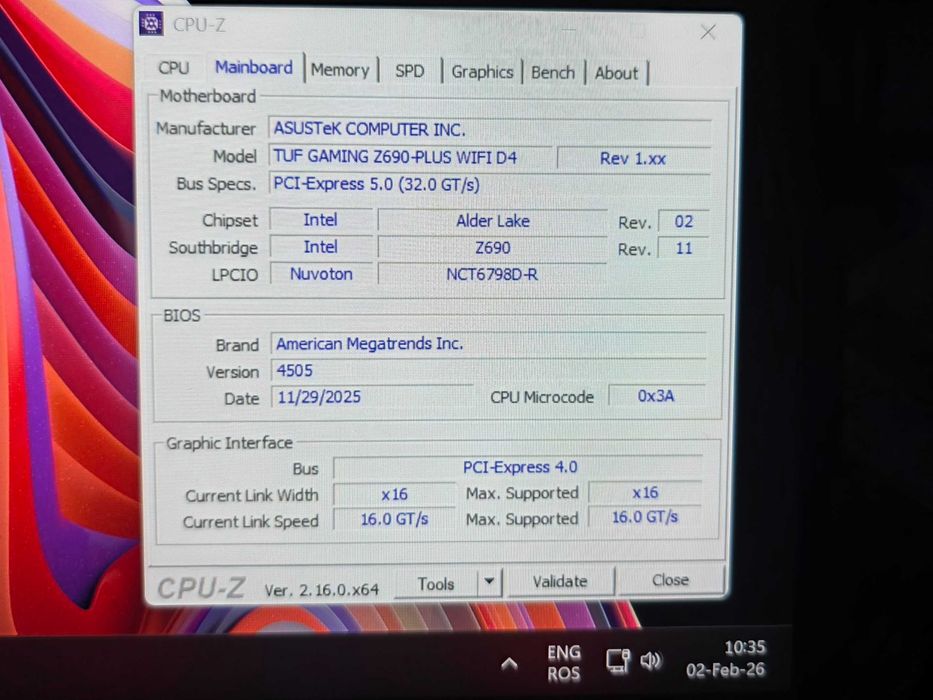Placă de bază Asus TUF GAMING Z690-PLUS WIFI D4,  LGA 1700 ATX
