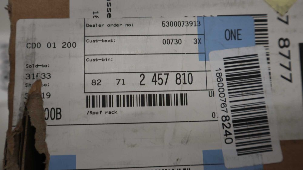 Напречни греди / релси за таван багажник БМВ Ф44 BMW F44