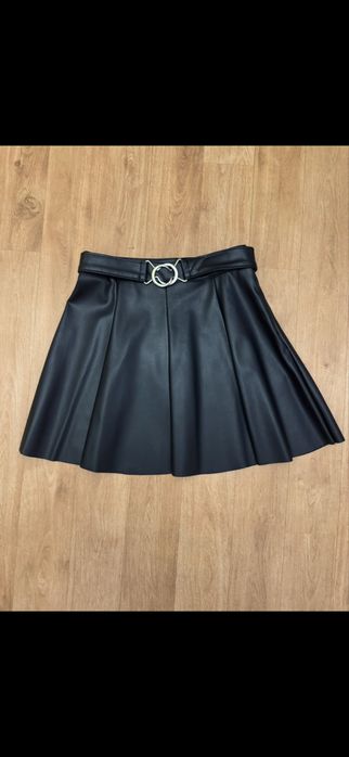 Юбка велюр кожа