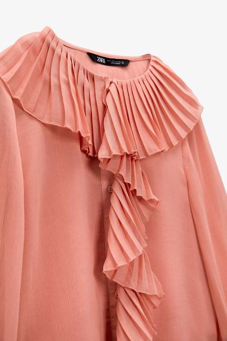 Риза с плисета Zara, XS