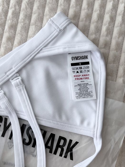 Gymshark Minimal Sports Bra  White S/M