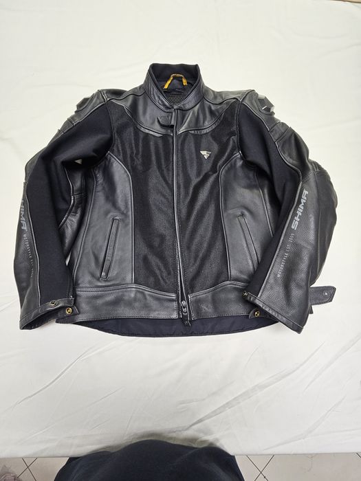 Geacă moto de vară piele +mesh Shima  56 XL-XXL
