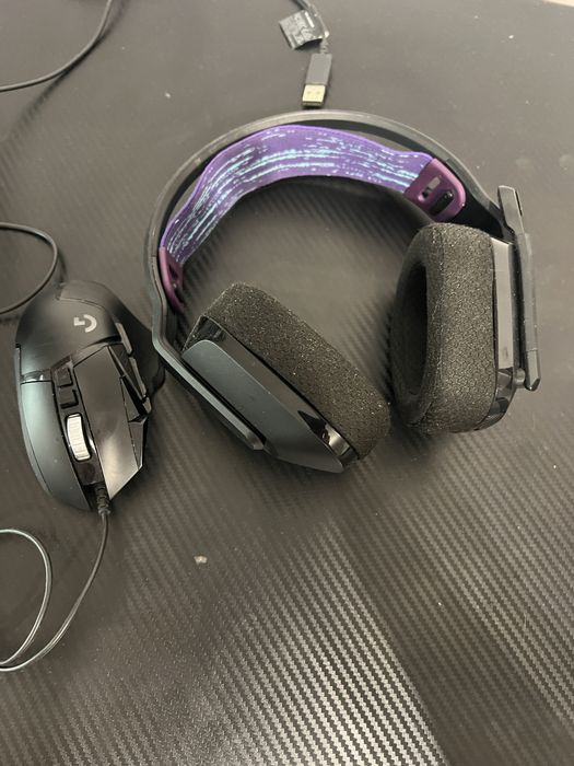 Vand casti + mouse logitech