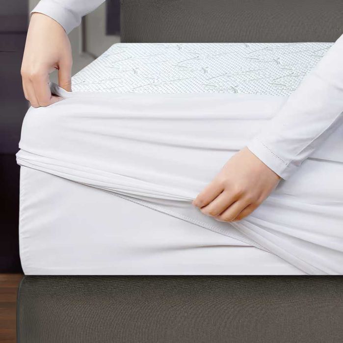 Protecție saltea impermeabilă vâscoză fitted 140x190x30cm