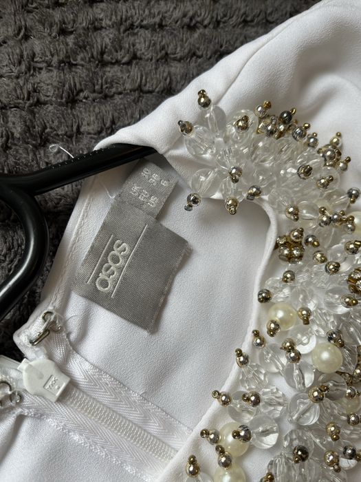 Rochie alba eleganta