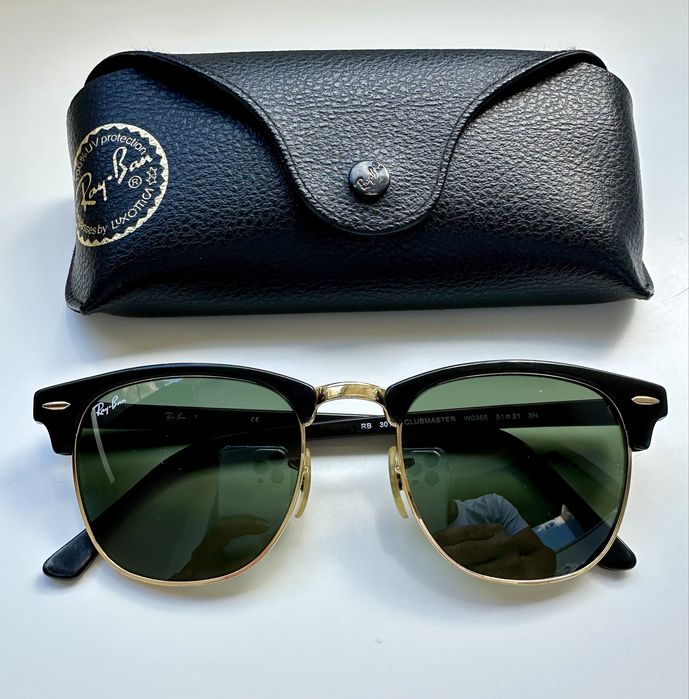 Ray Ban RB3016 Clubmaster Vintage Style Original Italy