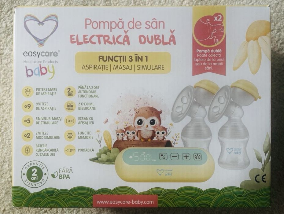 Pompa de san electrica dubla 3in1 EASYCARE BABY