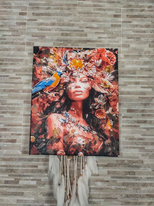 Картина върху канава- Rainforest queen ( Тропическа принцеса)