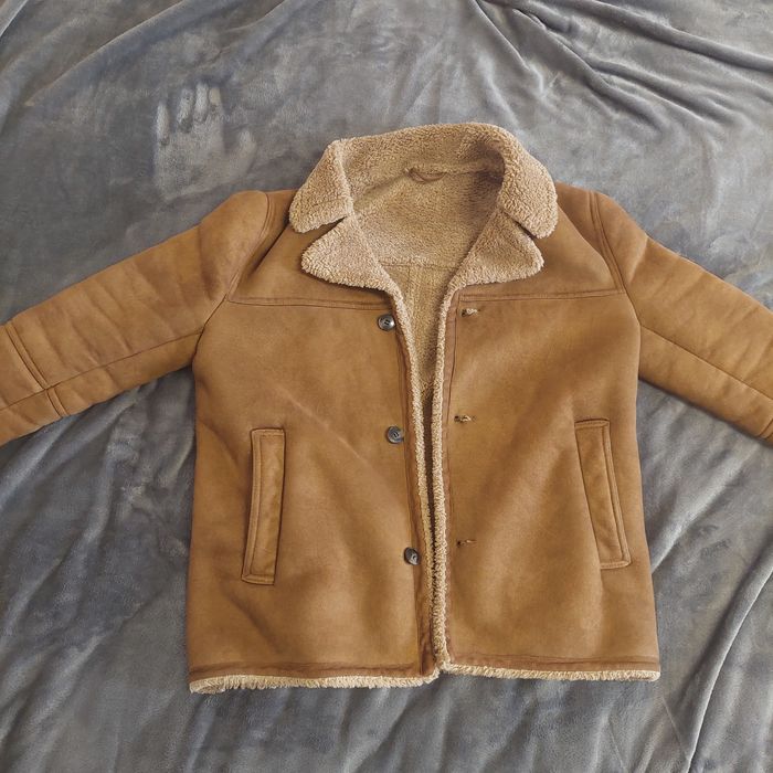 Яке ZARA кожа велур