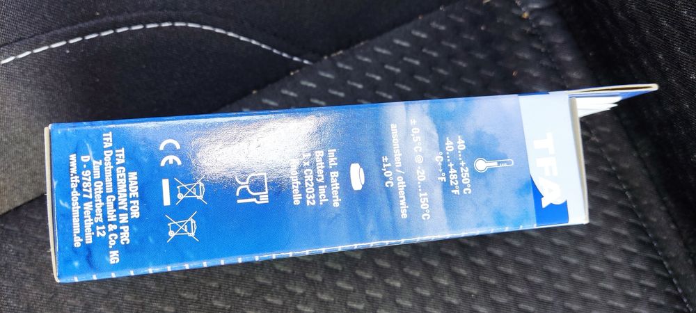 Цифров термометър със сгъваема сонда