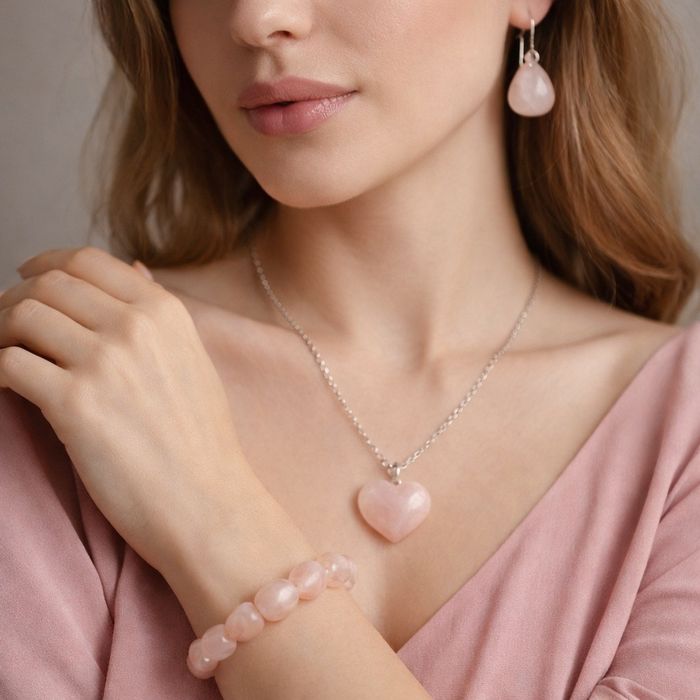 Комплект "Розовый кварц"