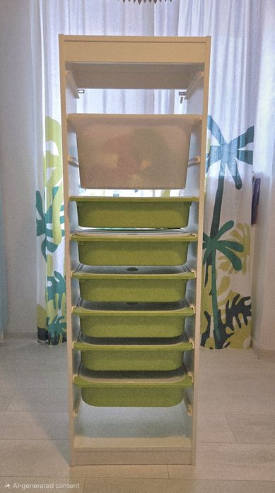 Ansamblu depozitare + cutii Ikea Trofast