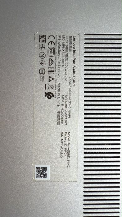 Lenovo ideapad s340-15api  (б/у)