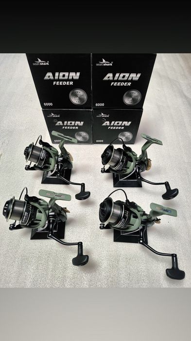 SET 4 Mulinete Feder Carp PRO EastShark 6000 model Nou 2025