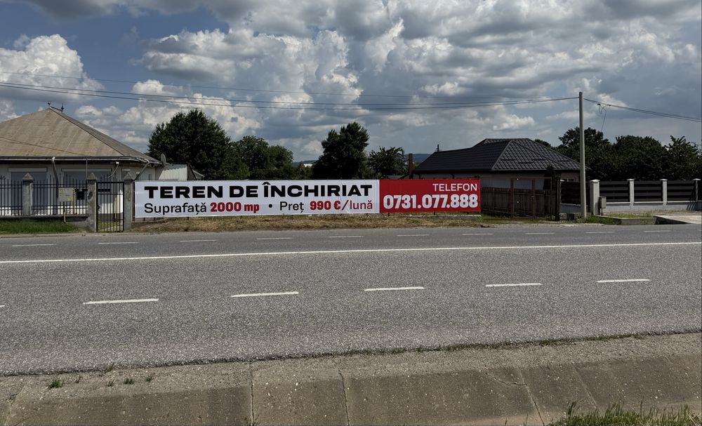 Teren de închiriat 2000 mp – Nicolae Bălcescu, la stradă (E85)