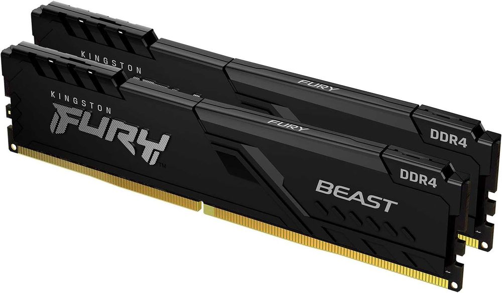 Memorie Kingston FURY Beast, 16GB DDR4, 3200MHz CL16, Dual Channel Kit