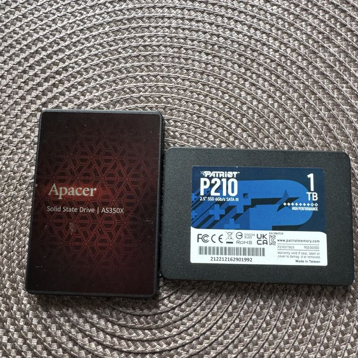 2 шт ssd 1024GB 1ТБ Patriot P210 Sata III 2.5