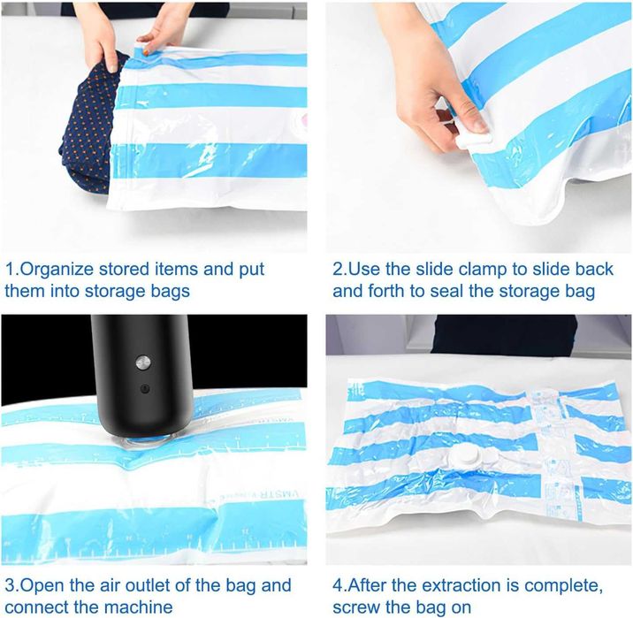 Вакумна помпа за запечатване за дома, съхранение на храна, дрехи