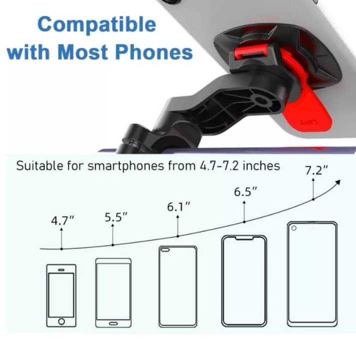 Quad Lock Стойка за телефон за Мотор и Велосипед – Удароустойчива