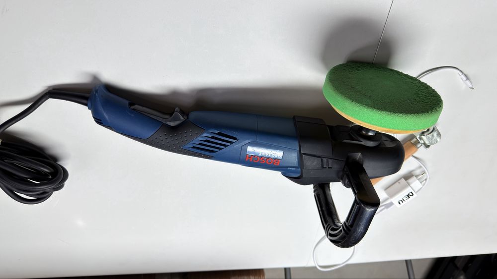 Mașină/flex electrică de lustruit/polișat/polish BOSCH PROFESSIONAL GPO 14 CE,stare foarte bună, burete inclus
