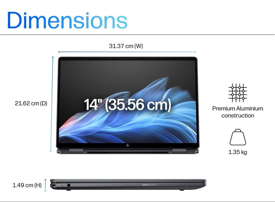 HP OmniBook Ultra Flip 14" – Intel Core Ultra 7 / 32GB RAM