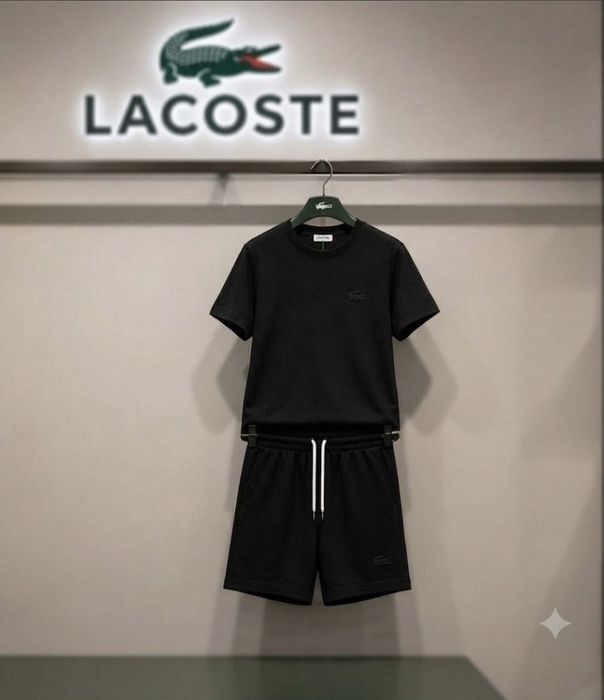 Compleu Lacoste /bumbac sigla cusuta S-Xxl 220lei