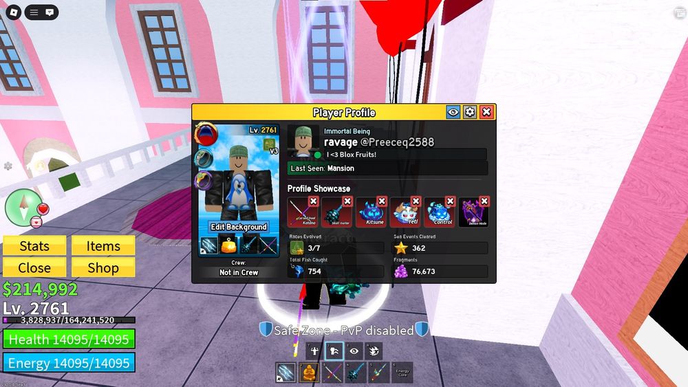 Продаю аккаунт блокс фрутс