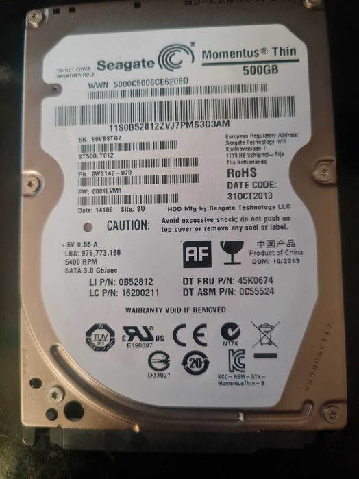 Модуль памяти Kingston HyperX и HD для ноутбука.