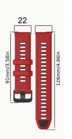 Curea silicon Huawei GT,GT2,GT3,GT4,GT5(46mm) 22mm - catarama Neagra*