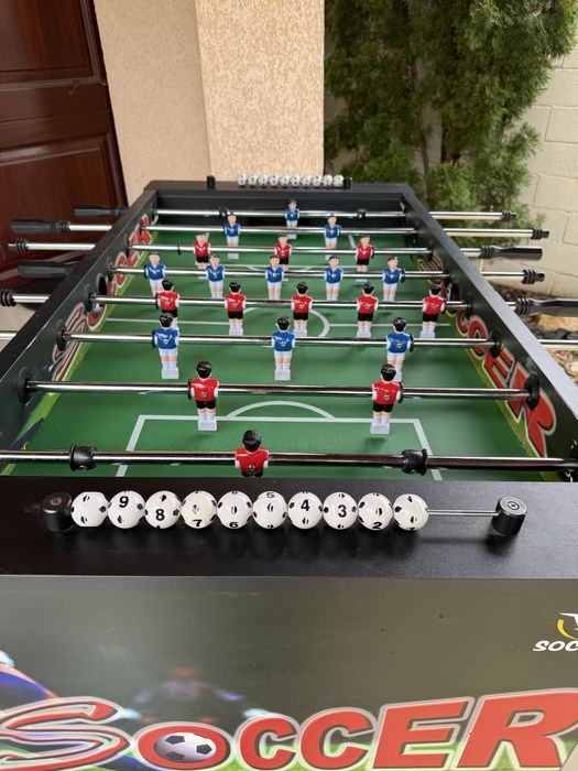 Masă de Fotbal Profesională (Foosball) – Dimensiuni Mari 142x72 cm – Stare Excelentă!
