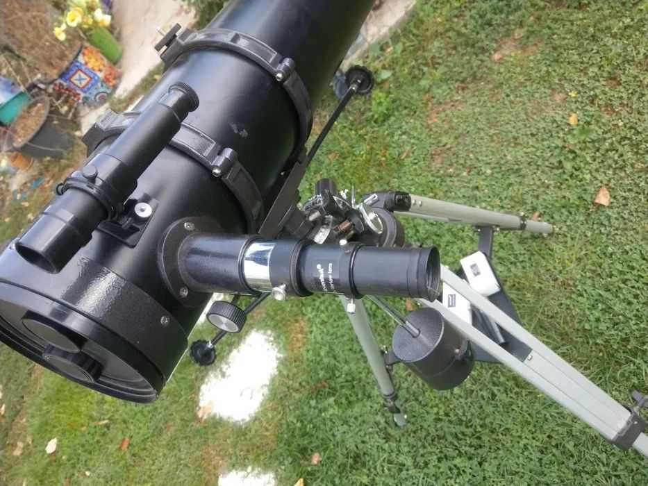 Телескоп 114, 130, 152 мм ПЪЛЕН КОМПЛЕКТ с EQ монтировка, МОЖЕ С МОТОР