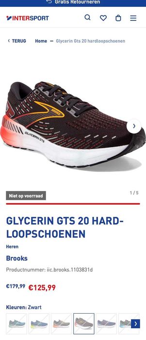 Brooks Glycerin Gts 20 43 н. 27.5 см