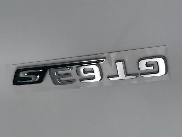 Emblema MERCEDES GT 63S spate crom/negu