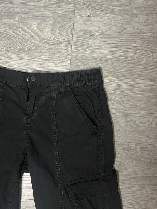Черен дълъг карго панталон