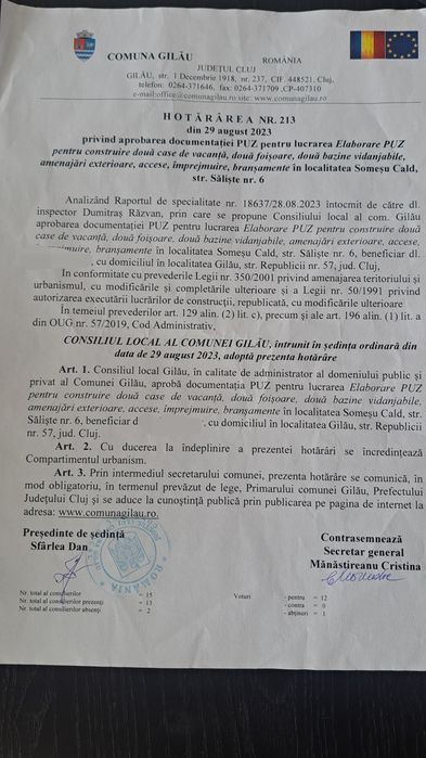 Terenuri Someșul Cald-ValeaAgarbici 4808mp si 530mp la lac PUZ aprobat