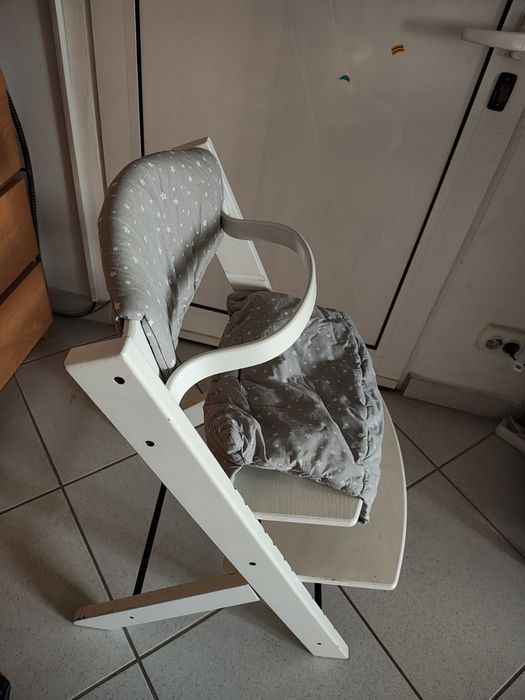 Scaun copil Treppy lemn alb - regalbil