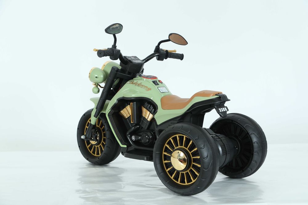 Motocicleta electrica cu 3 roti Kinderauto BJDL2388 2x 35W 6V RC Green