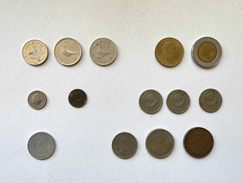 Lot peste 120 monede vechi - Germania, România, Ungaria, URSS, Italia
