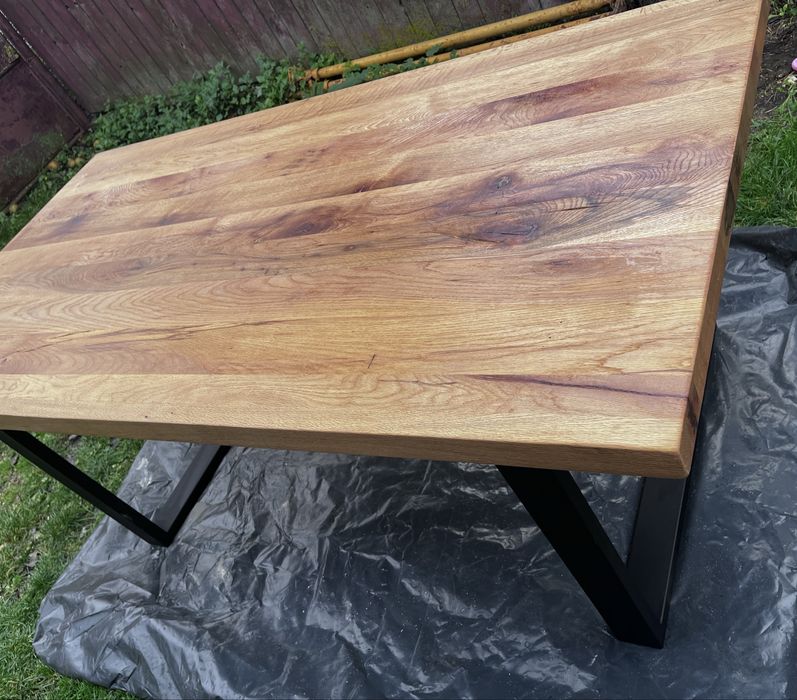 Masa lemn masiv stejar Living Bucatarie ca si NOUA 180 x 90