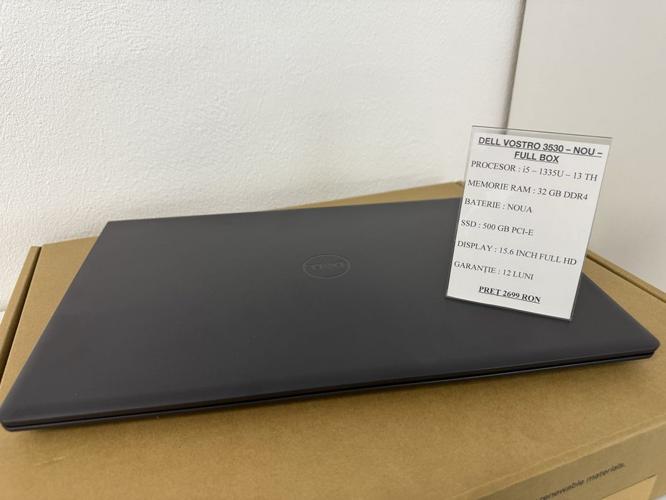 Laptop Dell NOU , i5 generatia 13 , SSD 500 gb , 32 gb ram ddr4