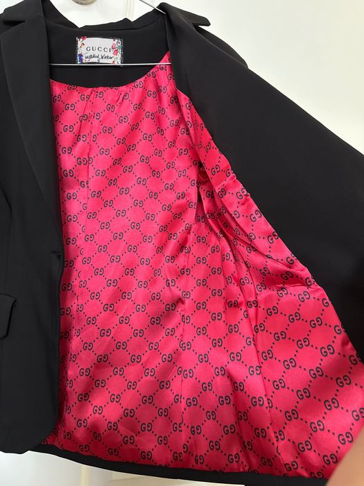 Gucci sacou dama negru Minnie Mouse logo marimea S blazer original