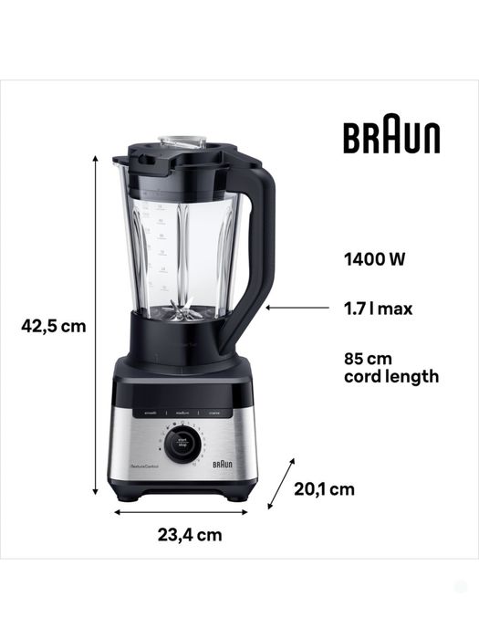 Блендер стационарный Braun PowerBlend 7 JB7550BK