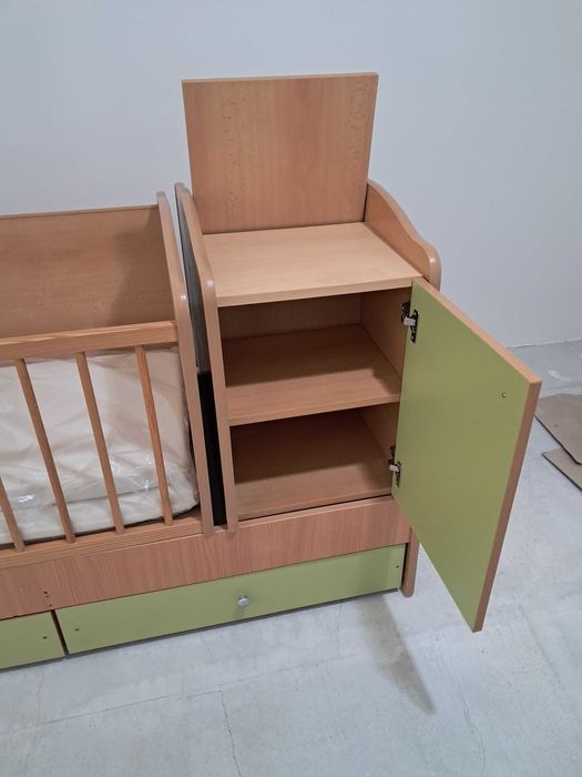 Бебешко легло 3в1 с кошара-люлка Bertoni