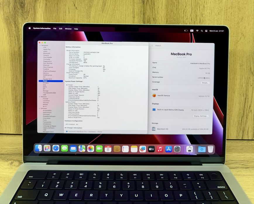Macbook M2 Pro 14inch 16/512GB 97% Емкость
