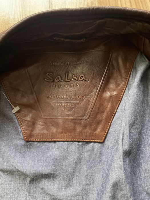 SaLsa Jeans / мъжко кожено(естествена) яке L
