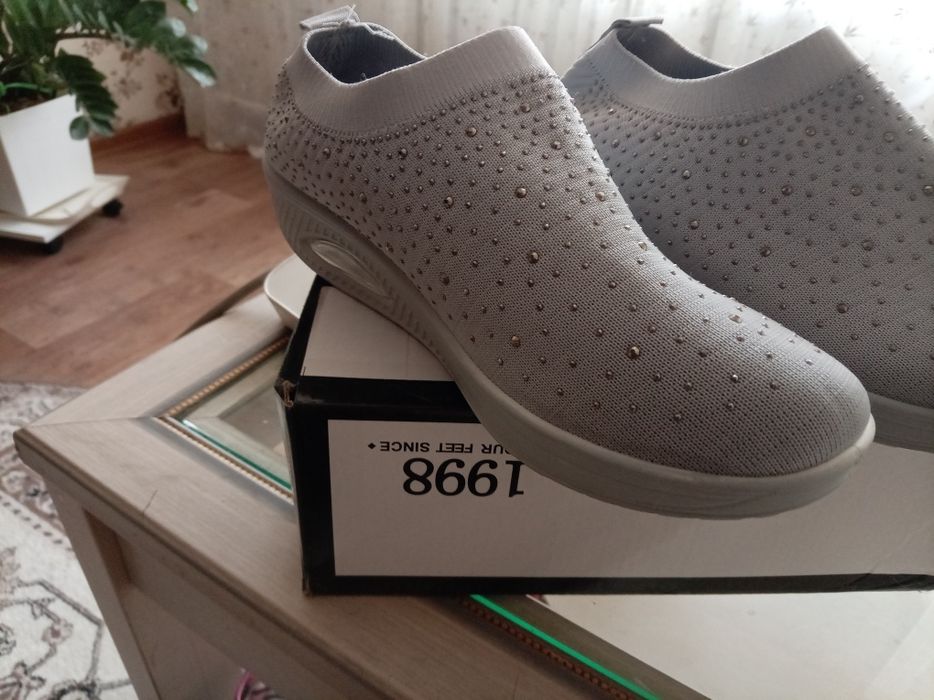 Слипоны трикотажные, новые