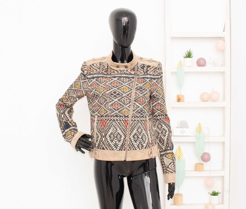 BCBG Maxazria Ziggy оригинално дамско яке пролетно асиметричен цип М