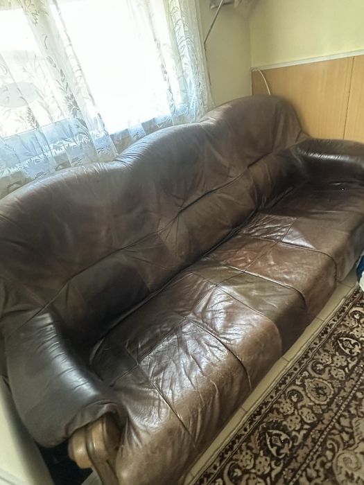 Холова гарнитура естествена кожа