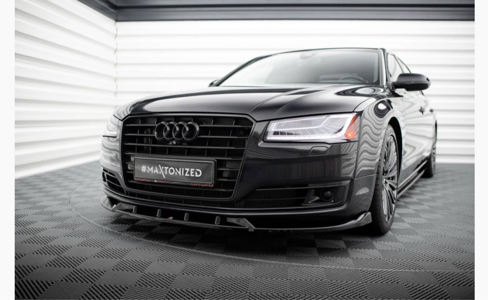 Преден лип спойлер maxton design за audi a8 2014-2018 и заден лип
